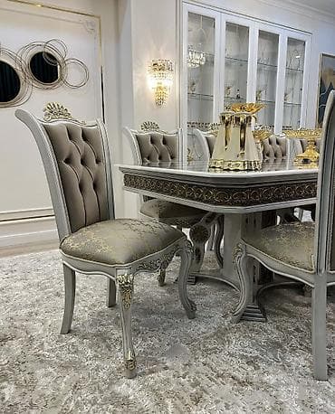dinner table: Стол и стул для зала, Новый, цвет - Серый — 2