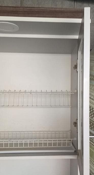 стол с тумбой офисный: Кухонный гарнитур, цвет - Коричневый, ДСП — 6