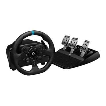 руль и педаль для компьютера: Игровой руль Logitech с педалями. Руль обтянут кожей, имеет кнопки — 1