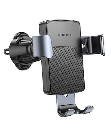 bluetooth kit: Автодержатель BOROFONE BH118 Refined gravity car holder (black metal — 7