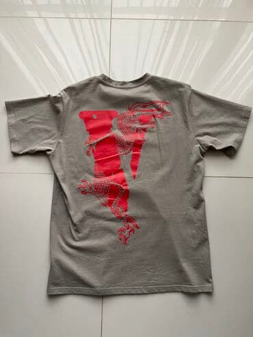 надпись на футболке: Рубашка, цвет - Серый, Новый — 3