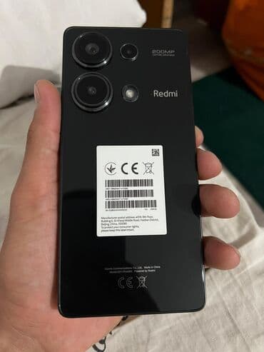 ноуты: Redmi, Redmi Note 13 Pro, Колдонулган, 256 ГБ, түсү - Кара, 2 SIM — 1