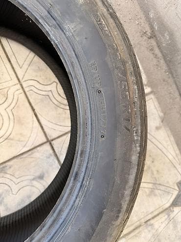 Шины 225 / 50 / R 17, Лето, Б/у, Пара, Легковые, Корея, Bridgestone