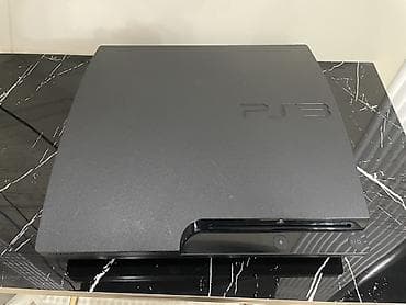 psp 2000: Игровая приставка Sony PlayStation 3 (PS3) Slim, черная. Состояние — 2
