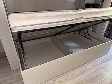 sofa bed: Двухъярусная кровать с механизмом, мягкими спинками и двумя матрасами — 5