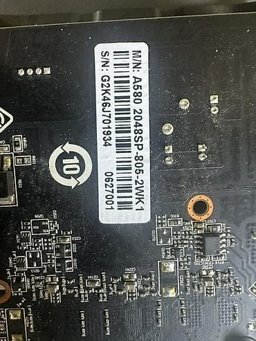 Настольные ПК и комплектующие: Видеокарта AMD Radeon RX 580 8гб (модель на плате: A580 — 3