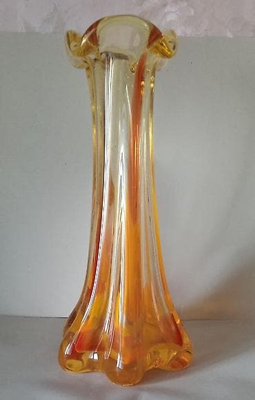 Ковры: Вазы из цветного стекла. Советский винтаж. Без трещин и сколов — 6