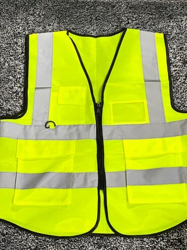 светоотражающие: Жилеты строительные. Строительные жилеты. Светоотражающие жилеты. 400 — 1
