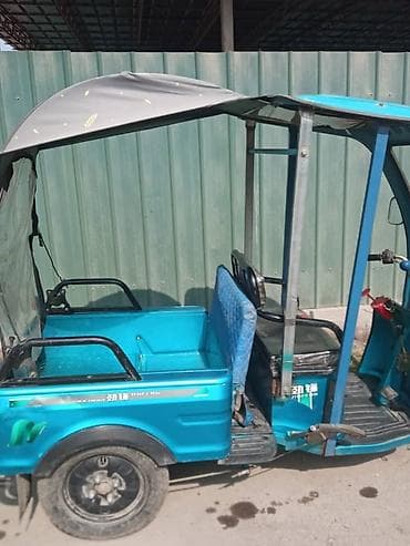 электро трёхколёсный: Электрический трицикл (рикша) с крышей и закрытой передней кабиной — 2