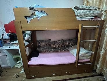 набор бокс: Детская гарнитура, Для девочки, Для мальчика, ДСП, цвет - Красный — 6