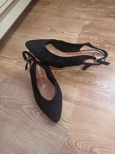 second hand obuv: Туфли, 36, Marco Tozzi, Б/у, цвет - Черный, Самовывоз — 3