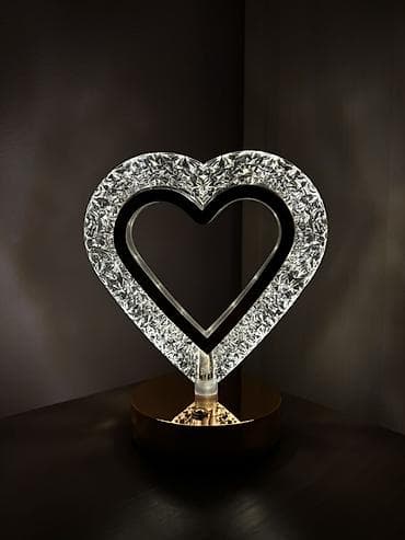 study lamp: Настольные декоративные светильники - Формы: полумесяц, сердце; — 2