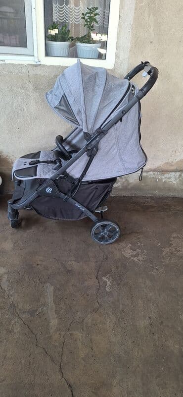 дождевик для коляски универсальный: Коляска, цвет - Серебристый, Б/у — 3