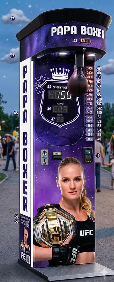 Силомер аппарат, Papa Boxer аппарат, Вендинговый аппарат, Ударный — 1