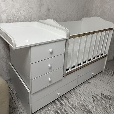 детская мебель 3 в 1: Продам 3в1 детскую кровать, очень удобная со шкафчиками и с — 1