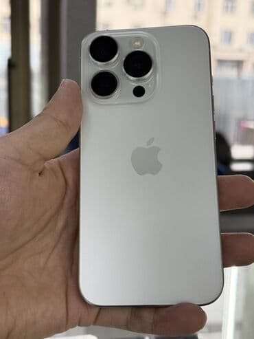 s20 fe бу: IPhone 15 Pro, Колдонулган, 256 ГБ, White Titanium, Куту, 88 % — 7