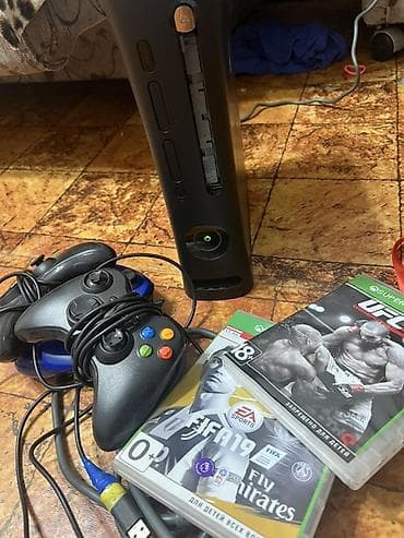 Xbox: Игровая консоль Xbox 360 (чёрная) с жестким диском 120 GB Дисковод не — 3