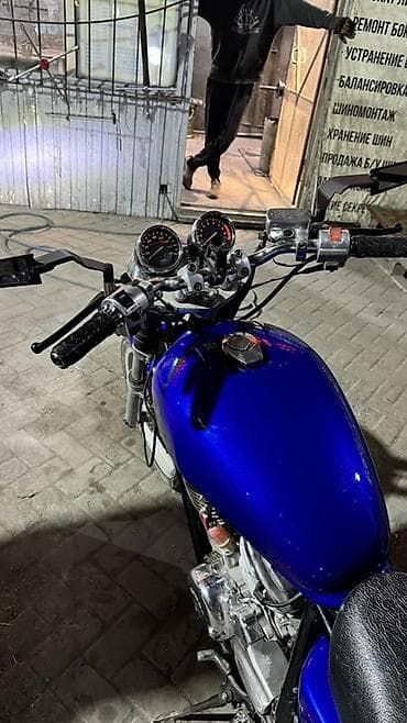 купить cafe racer: Мотоцикл дорожный (нейкед/круизер-стайл), синий металлик — 9