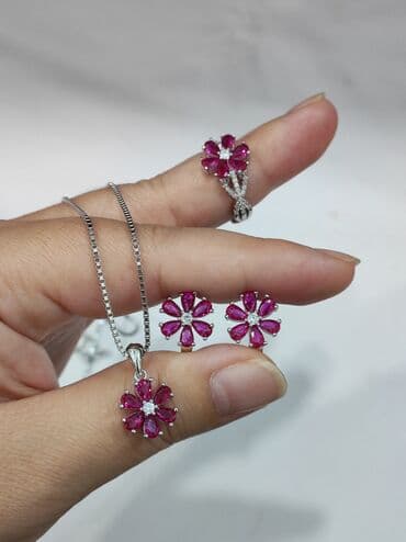 свадебные наборы ручной: Серебро 925 пробы Размеры имеются Для заказа пишите на Ватсапп — 3