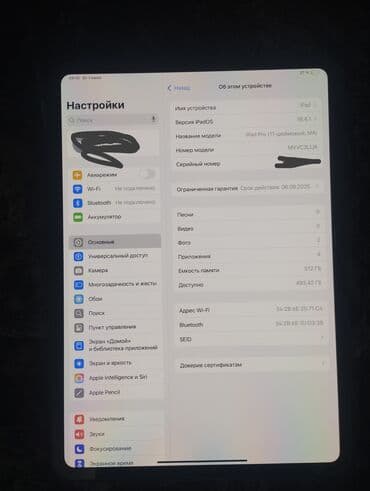 Мониторы: Планшет, Apple, память 512 ГБ, 11" - 12", Wi-Fi, Б/у, Классический цвет - Серый — 9