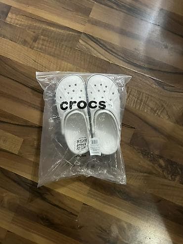 шлёпка: Мужские сандалии, 42.5, 43, Crocs, Новый, цвет - Белый — 1