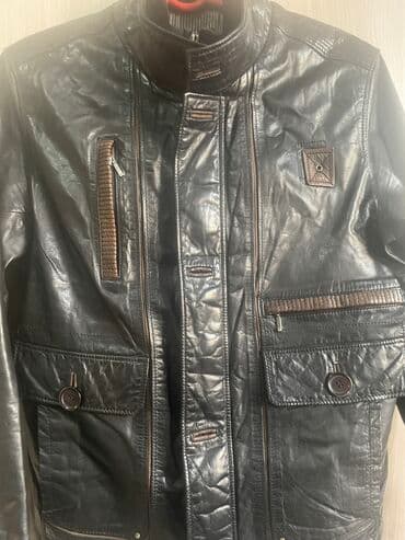 second hend: Кожанный куртка сатылат абалы жакшы, алынган баасы 400$ сатыла — 2