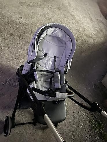 двухместная детская коляска: Детская коляска-прогулка с сиденьем и ремнями безопасности Happy baby( — 1