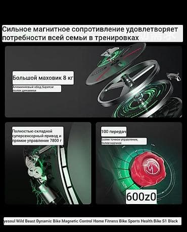 обод: Магнитный Велотренажер YESOUL (серия S1, спин-байк) кому интересен — 5