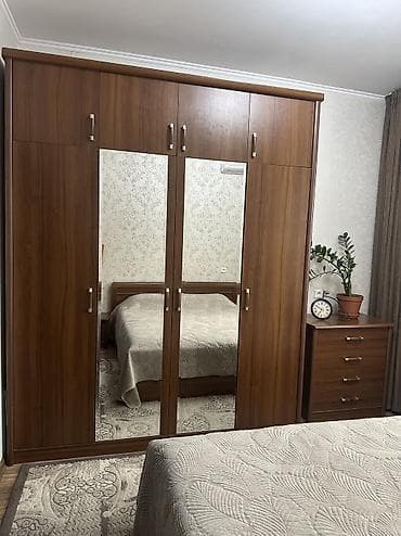 спальный кровать бу: Спальный гарнитур, Б/у, Двуспальная кровать, Шкаф, Комод, МДФ, Самовывоз — 1