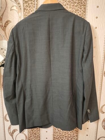 прокат мужских костюмов [возьми на прокат] бишкек фото: Мужской костюм, 2XL, Massimo Dutti, Новый, цвет - Серый, Самовывоз — 5