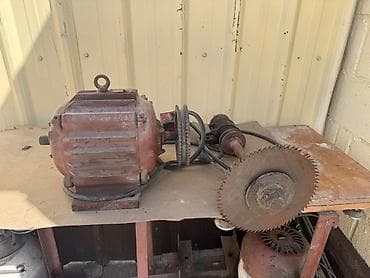 Самодельный стационарный узел: электродвигатель с ременной передачей и — 1