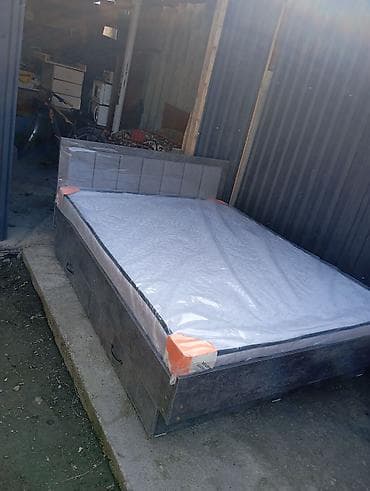 бир кишилик крават: Эки кишилик керебет, Жаңы, Матрасы бар, узуну - 200 см — 8