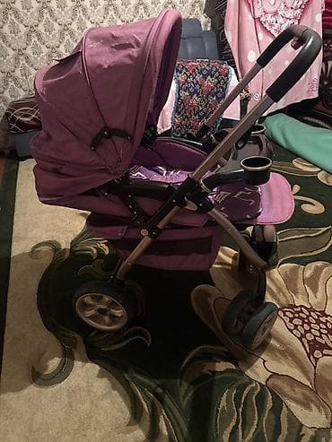 коляска hot mom 2 в 1: Прогулочная коляска Goldex/Goldex (надпись на панели) ярко‑розового — 4