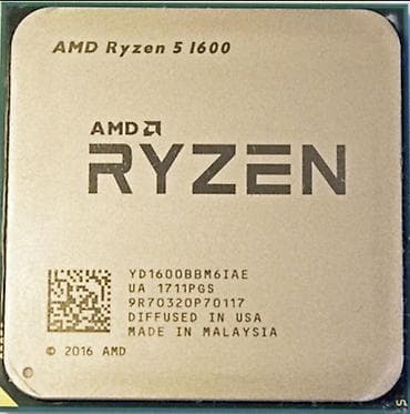 Настольные ПК и комплектующие: Процессор для ПК, Б/у, AMD Ryzen 5, 6 ядер — 1