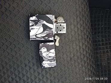 Бензиновая зажигалка в металлическом корпусе с откидной крышкой — 5