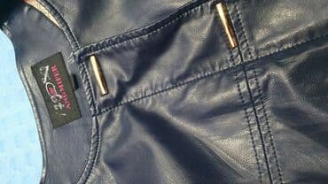 кожзам: Продается куртка (кожзам) Кожаная куртка женская размер М Цвет темно — 2