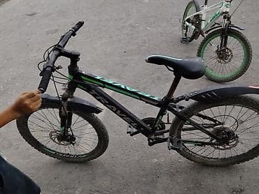 электровелик эндуро: Горный велосипед TRAVEL Bike в чёрно-зелёной расцветке. Подходит для — 1