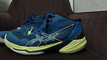 красовка волейбол: Мужские кроссовки, 39, Asics, Б/у, цвет - Синий, Самовывоз — 2