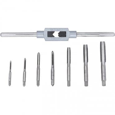 Набор метчиков размеры М3-М12, в комплекте 8 предметов от российской