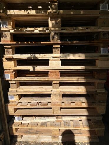 паллеты мебель: Продаю поддоны (палет) 120/120(индустриальные) по 200 сом/шт — 2