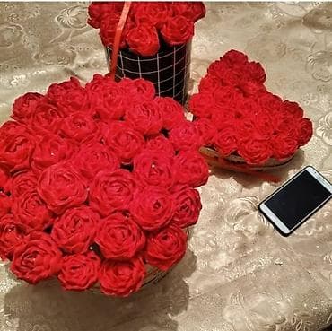 коробка для цветов: На заказ Коробки с бумажными розами ручной работы - Авторские — 8