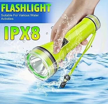 подводное: Подводный фонарь для дайвинга IPX8 - Водонепроницаемость IPX8 — 1