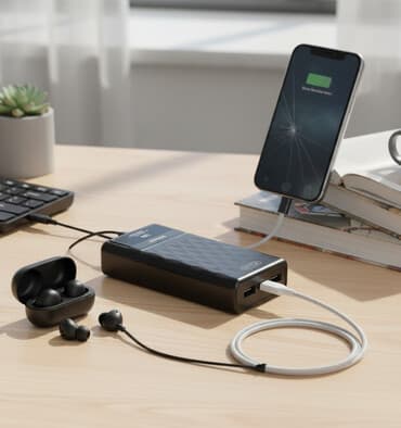 блоки питания tohkdeer: ⚡ Power Bank Carele 20 000 мАч 🚀 Быстрая зарядка 22.5 Вт 🖤 Стильный — 2