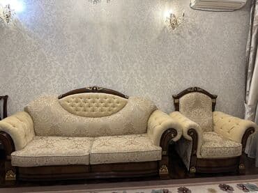 мебель кресло кровать: Набор мягкой мебели Lina в классическом стиле: раскладной диван и — 3