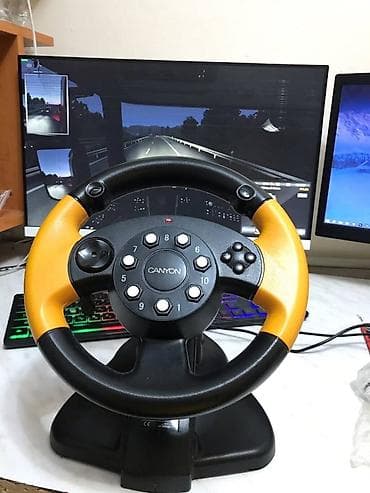 Продам игровой руль CANYON CNG-GW01N в отличном состоянии,единственный