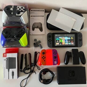 приставка для акнет: 🔥 Прошитый Nintendo Switch 32 + 128 ГБ | Полный комплект | Установлено — 2