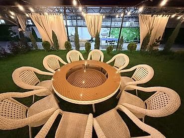 Комплект садовой мебели, Стол, Ротанг