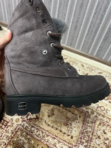сапоги из натурального меха и кожи: Продаю сапожки,натуральный мех и замша,внутри овчина,одевала несколько — 3