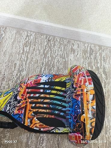 гироскутер батарея: Гироскутер с ярким граффити-принтом - Диаметр колёс: около 10" — 2