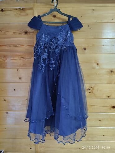 платья снежинки: Детское платье, цвет - Белый, Новый — 5